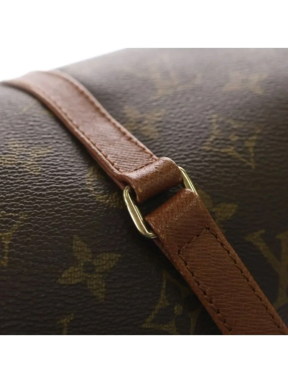 Louis Vuitton Monogram Papillon 30 Handbag Brown Leather Gold